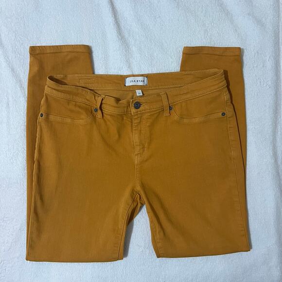 Lila Ryan (31) Liza Skinny Jean - Stitch Fix Mustard Jegging Back Pocket Pants - Picture 8 of 8